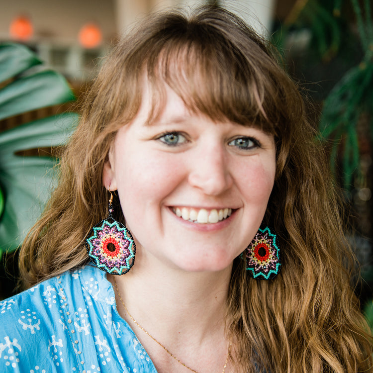 Mandala Beaded Earring