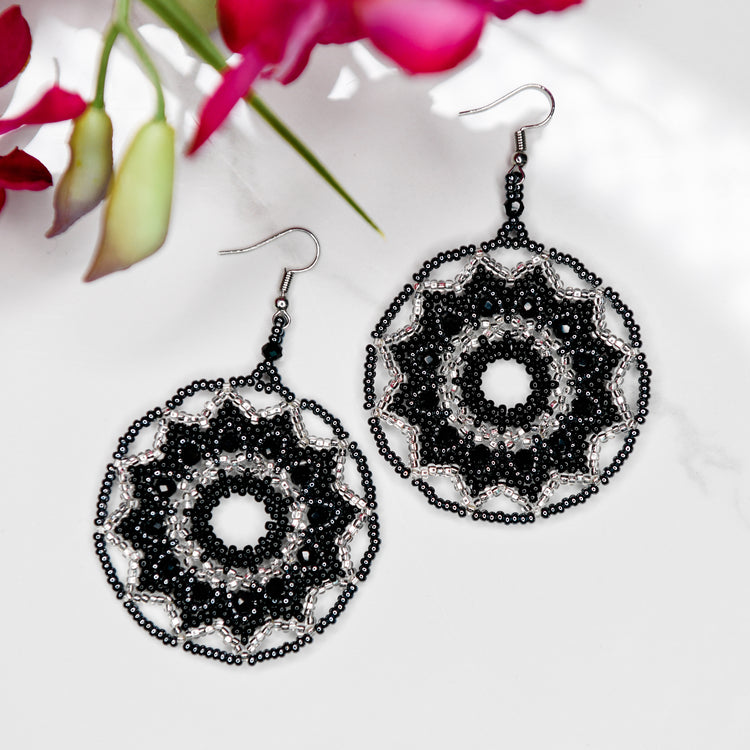 Mandala Beaded Earring