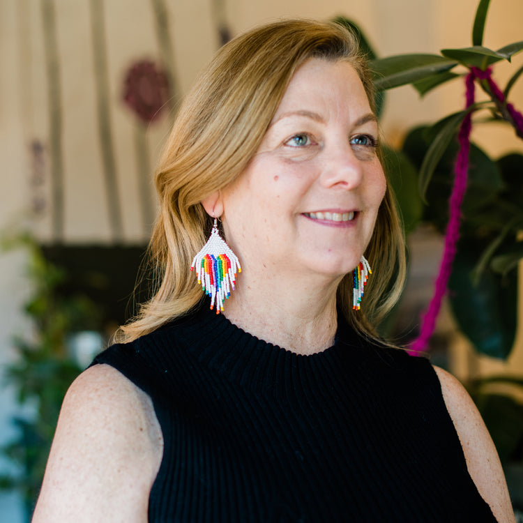 Rainbow Heart Earrings