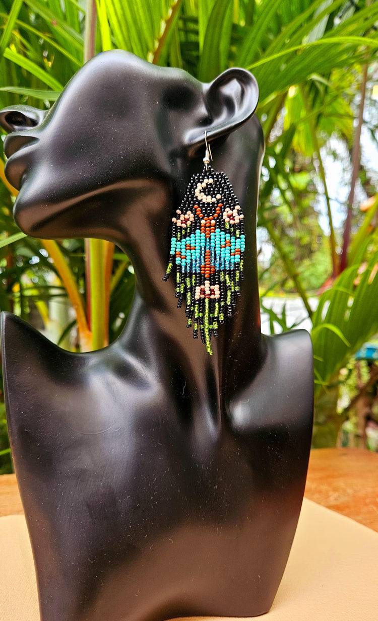 Moonlight Moth Fringe Earrings