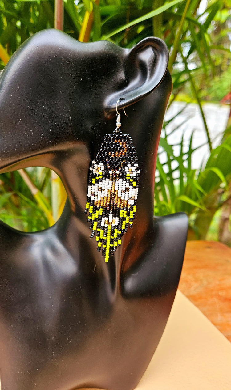 Moonlight Moth Fringe Earrings