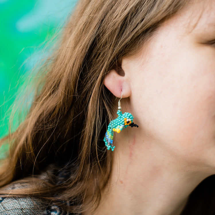 Hummingbird Beaded Earrings