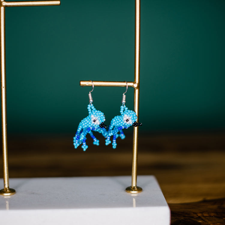 Hummingbird Beaded Earrings