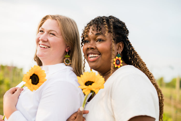 Medium Sunflower Earring
