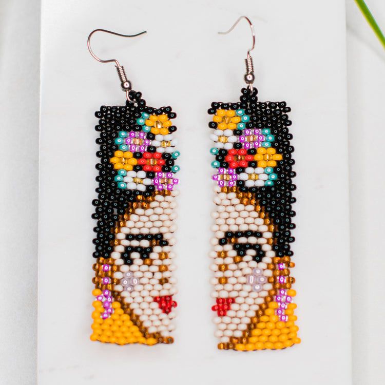 Split Frida Kahlo Earrings