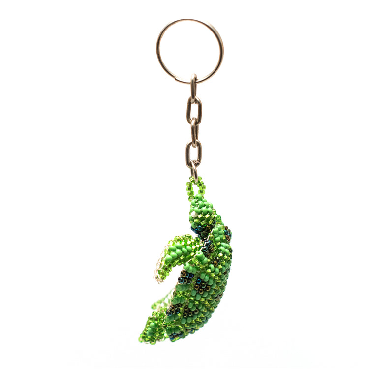 Beaded Turtle Keychain