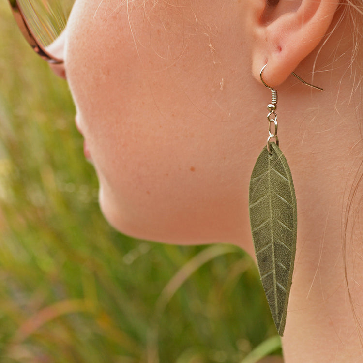 Medium Leather Earrings