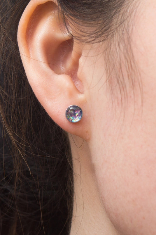Lora Lavender Stud Earrings