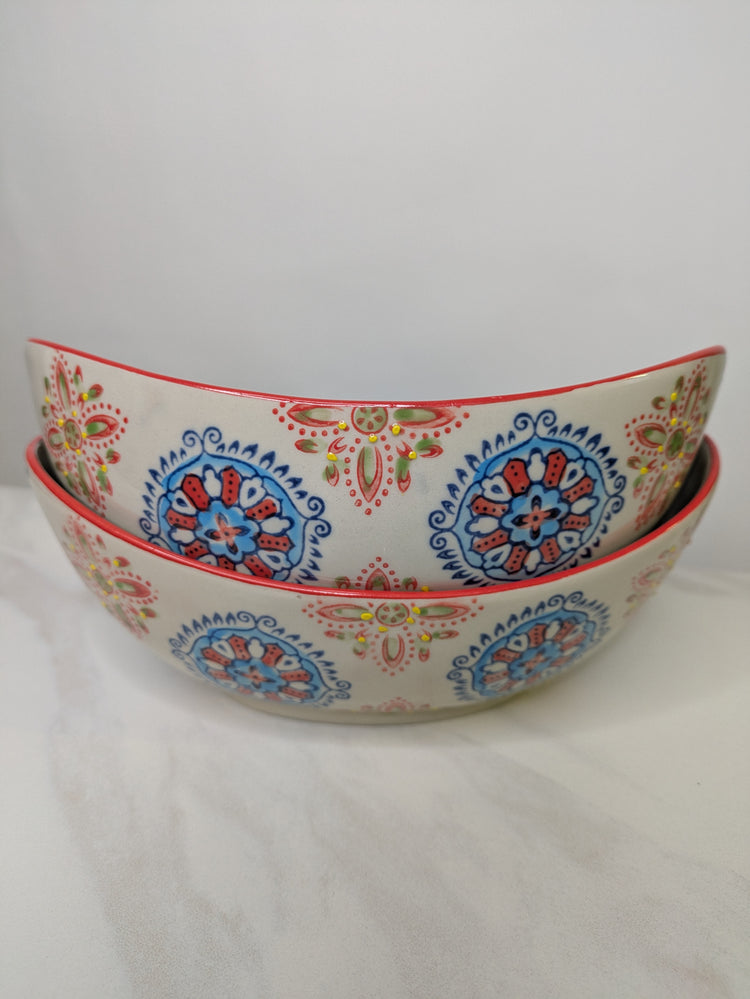Ceramic Gond Boat Dish