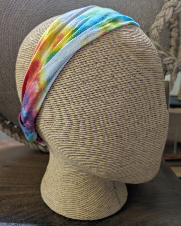 Cotton Headband with Tie Dye Design