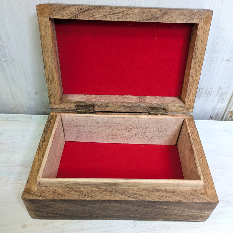 Tranquility Wooden Peace Sign Chest