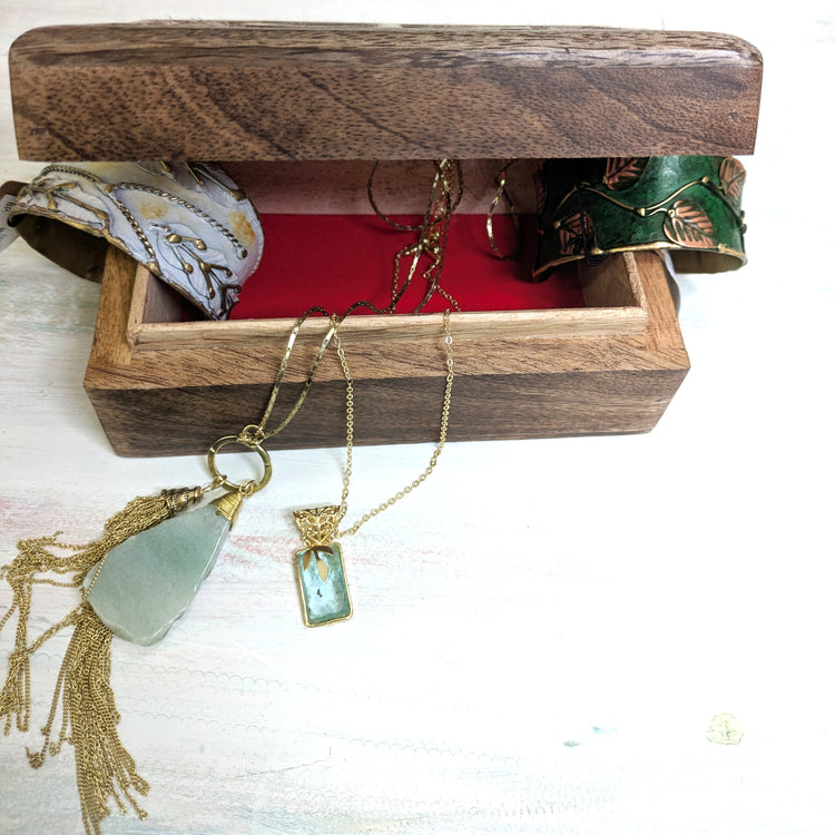 Tranquility Wooden Peace Sign Chest