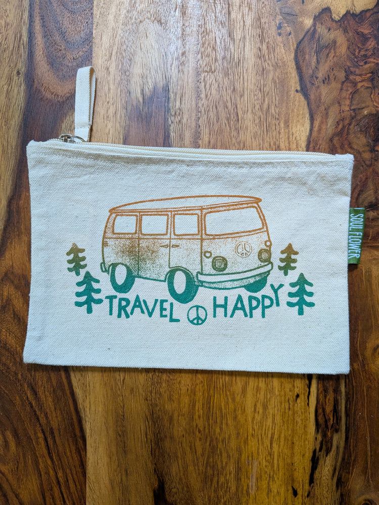 Hippie Large Zipper Pouch