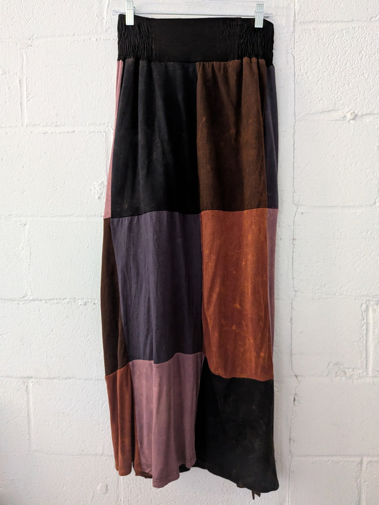 Long Cotton Patchwork Skirt