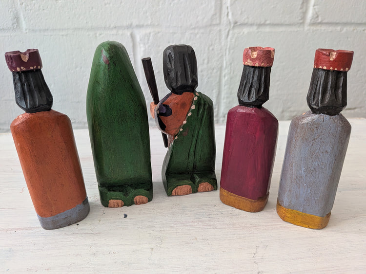 Medium Wooden Guatemalan Nativity Scene