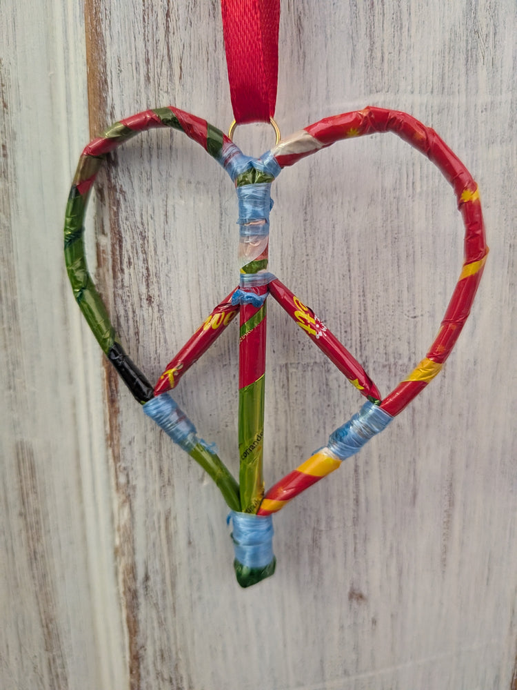 Peace Heart Ornament