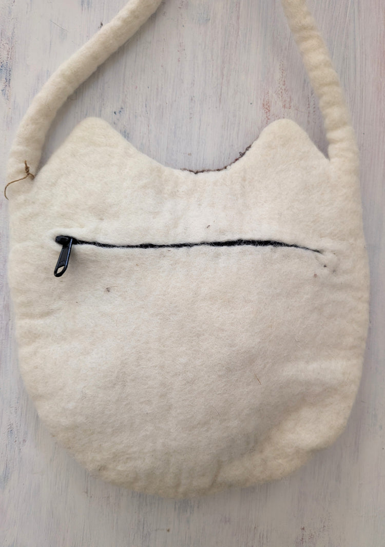 Puppy Felt Crossbody Bag