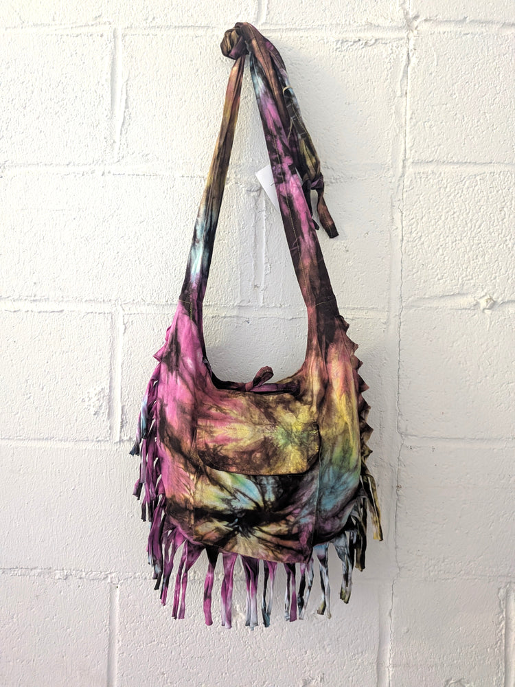 Rainbow Colored Tie Dye Crossbody