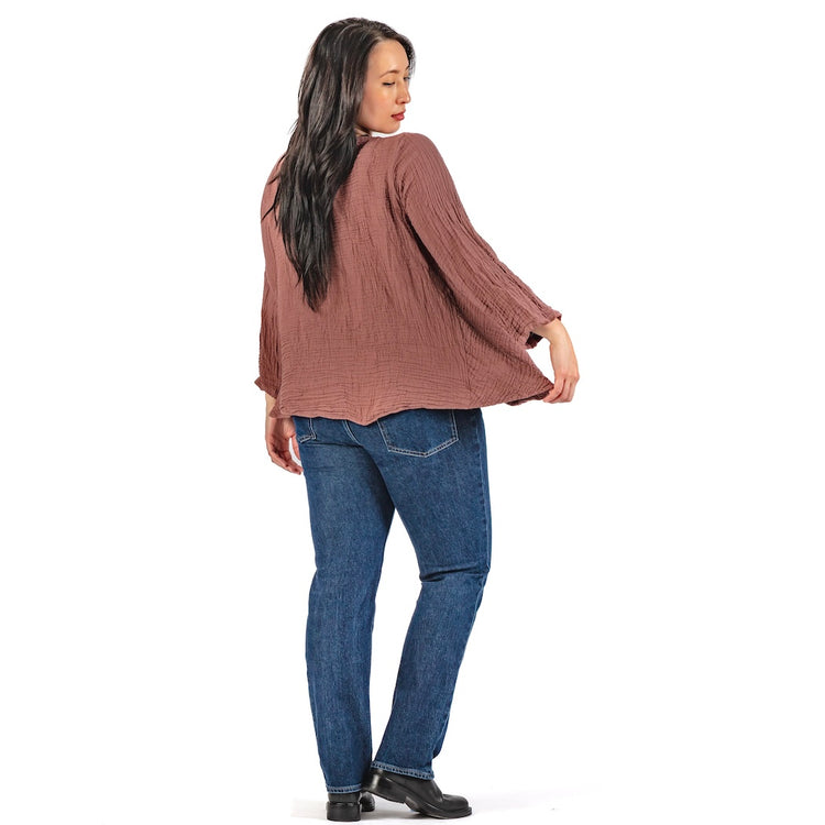 Cotton Gauze Coco Button Jacket