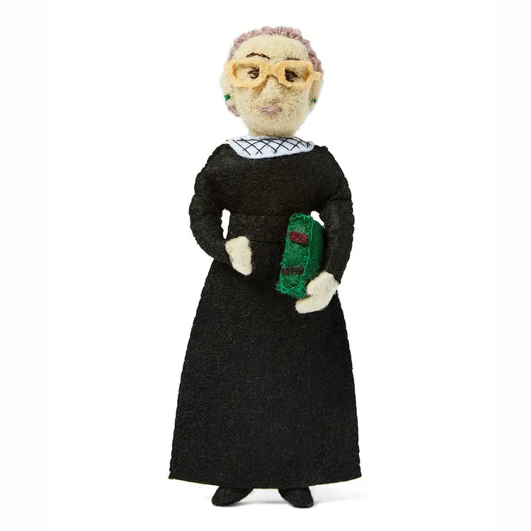 Ruth Bader Ginsburg Felt Ornament.