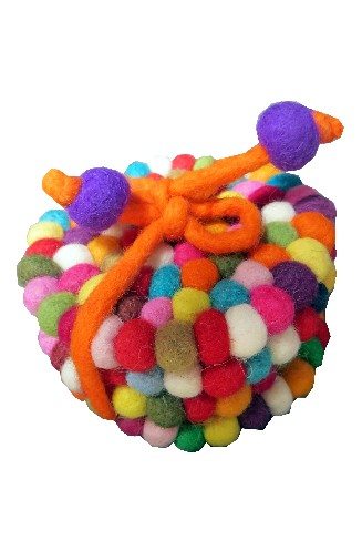Felted Ball Coaster