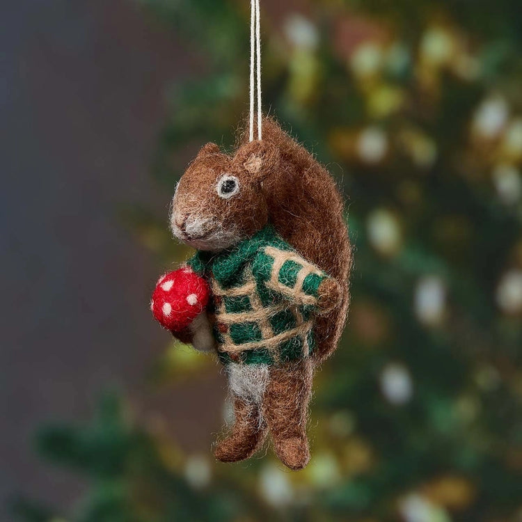 Foraging Squirrel Ornament