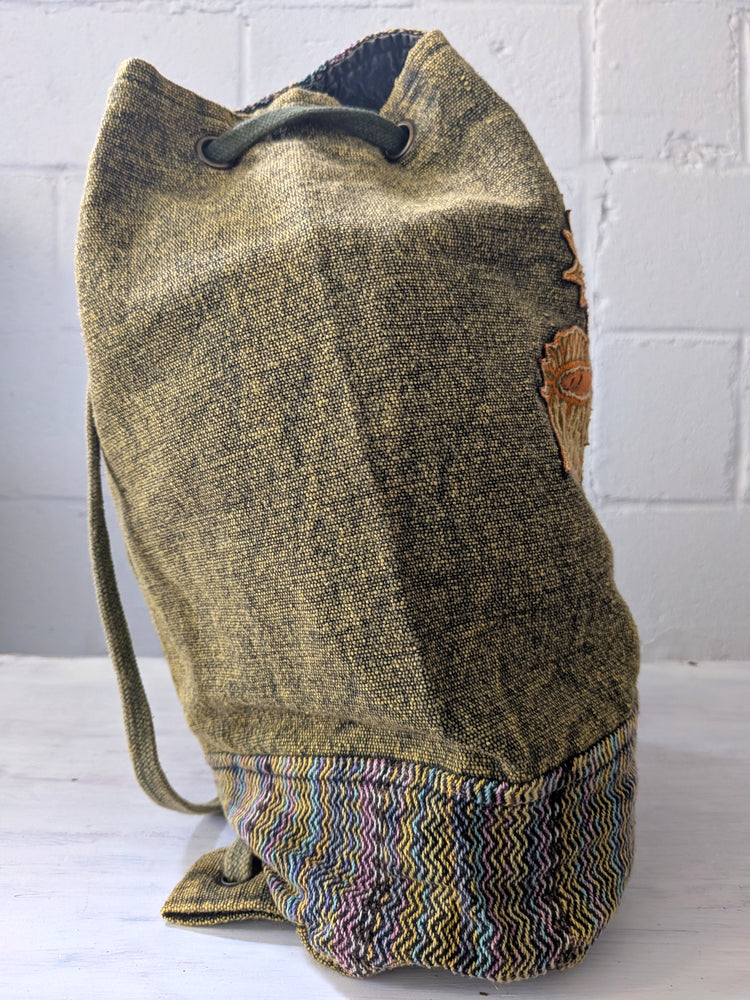 Sunflower Drawstring Backpack
