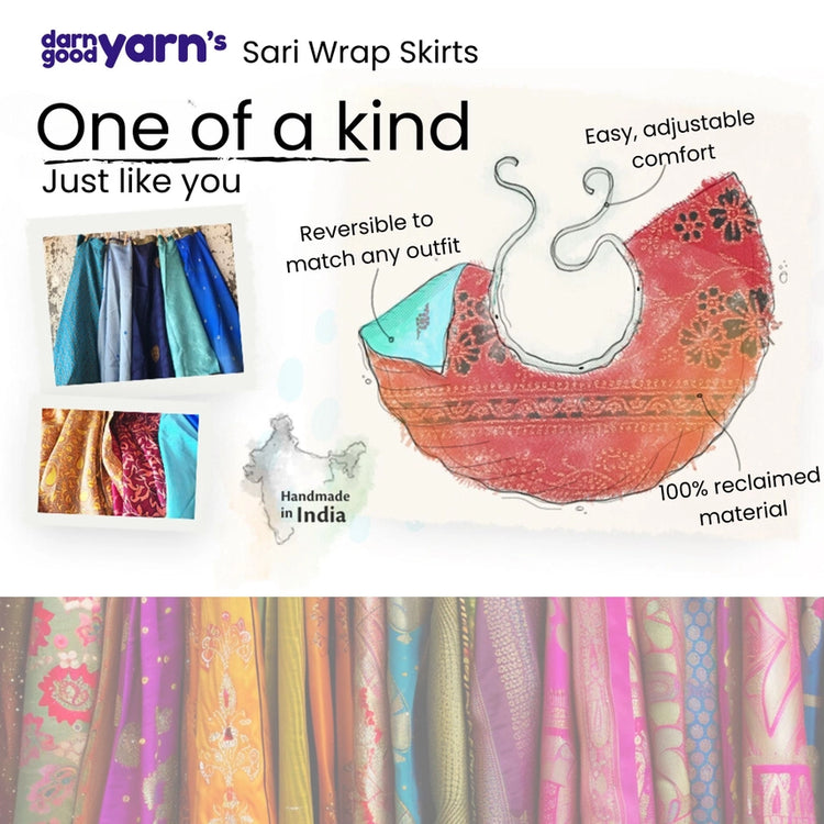 Girl's Sari Wrap Skirt