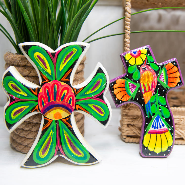 Colorful Wooden Crosses