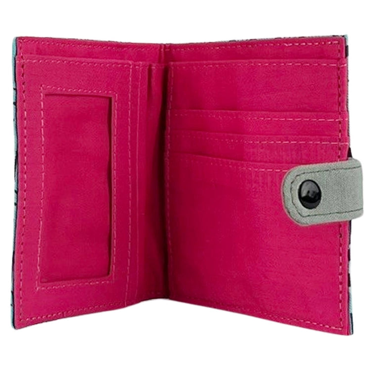 Durable Canvas Animal Block-Print Wallet