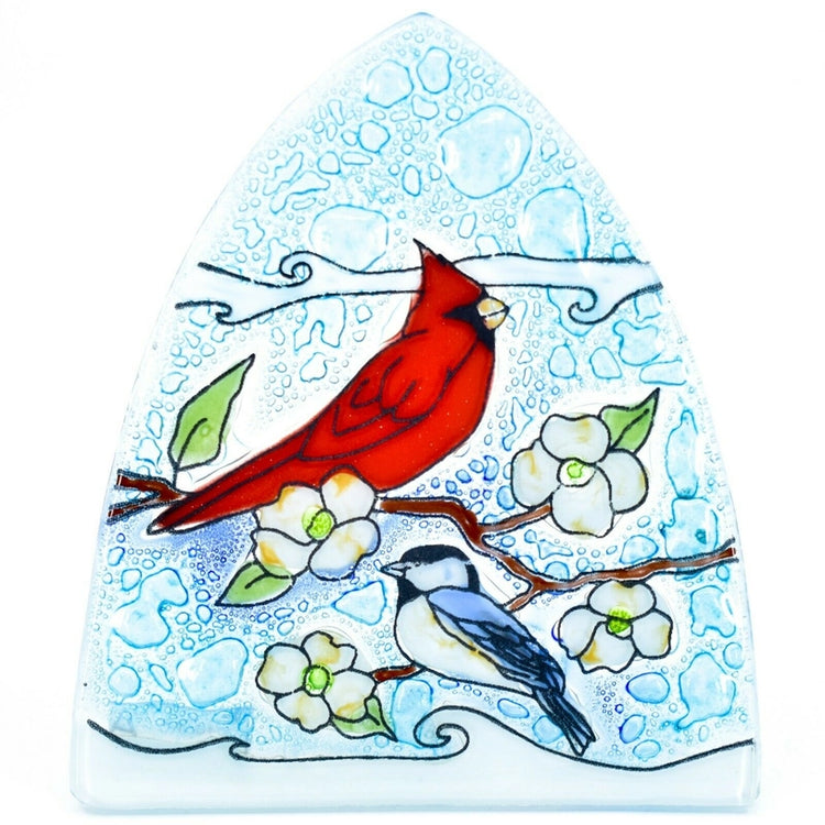 Cardinal with Chickadee Night Light