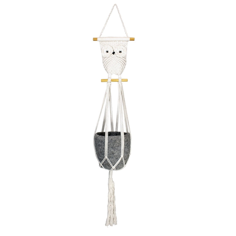 Macrame Owl Plant Hanger