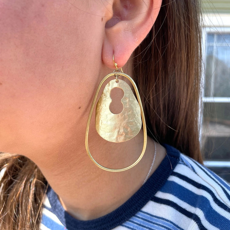 Enfolded Teardrop Earrings
