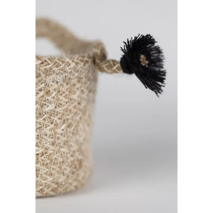 Cat Face Jute Basket