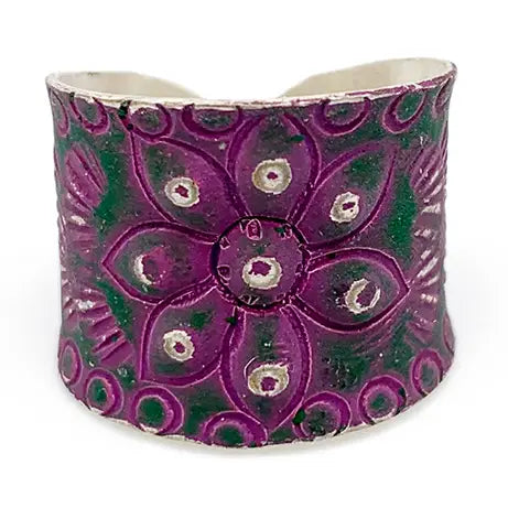 Silver Patina Cuff Ring