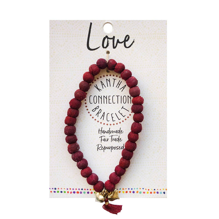 Kantha Connection Bracelet - Love