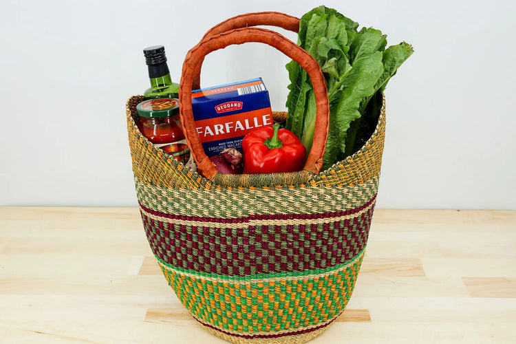 Bolga African Market Shopper Basket