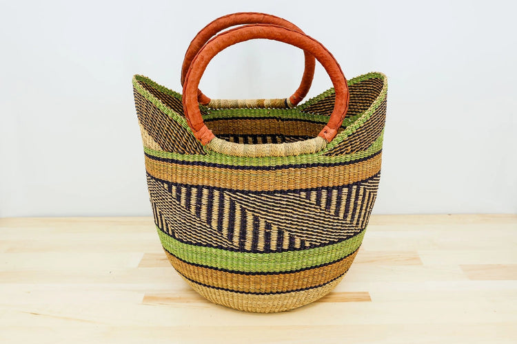 Bolga African Market Shopper Basket