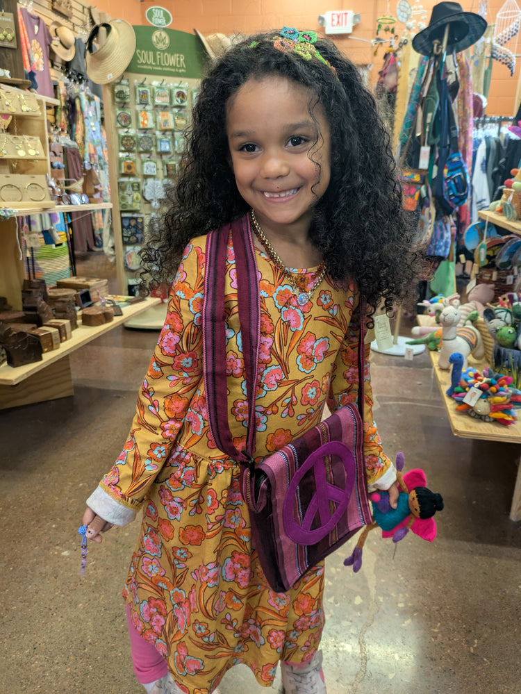 Ikat Peace Bag