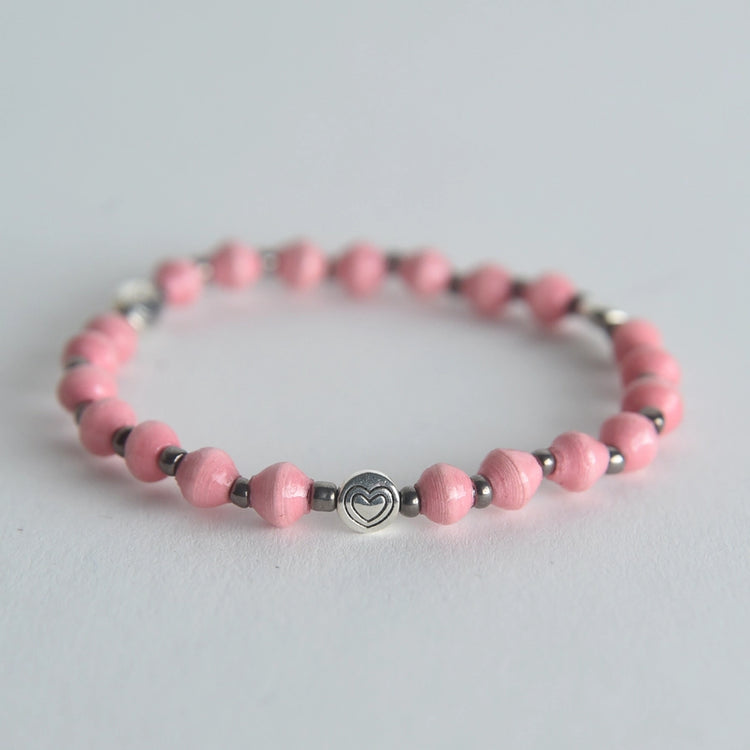 Paper Bead Love Bracelets