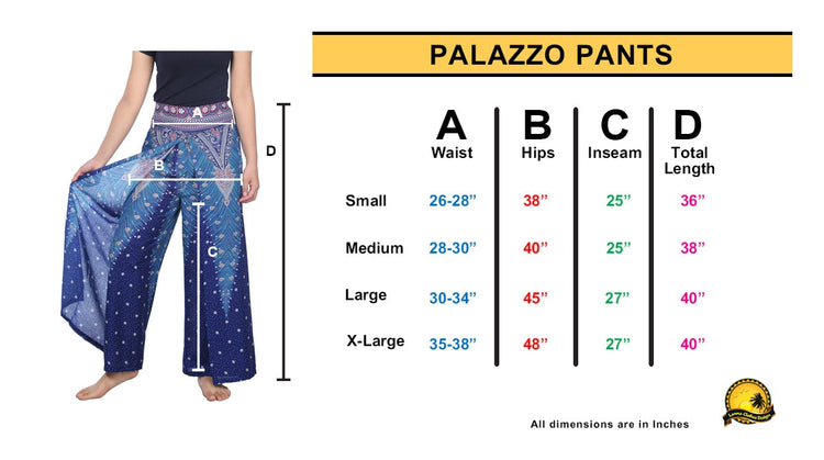 Wide Elephant Boho Pants
