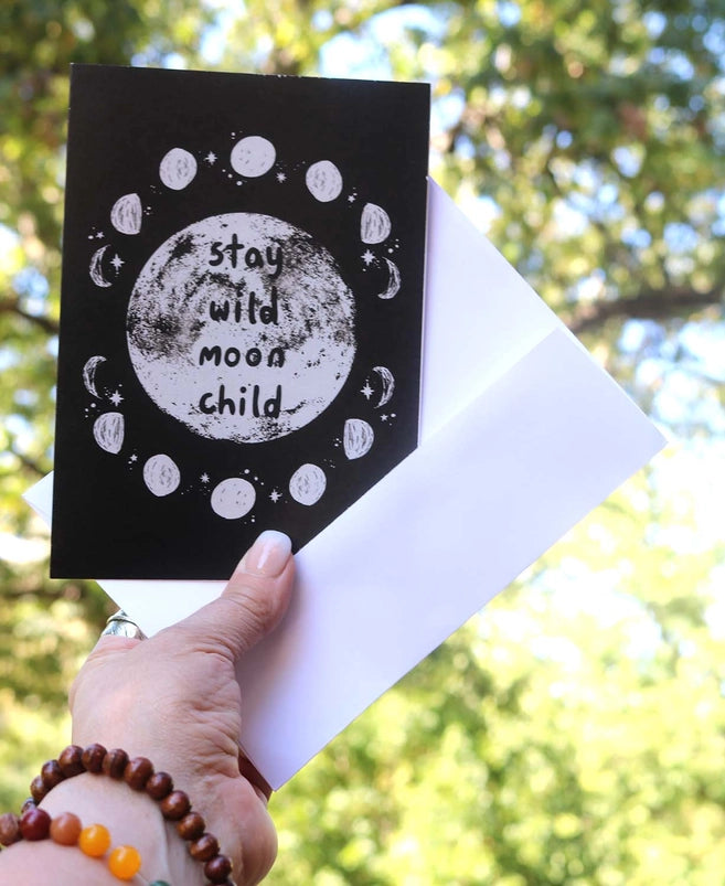 Stay Wild Moon Child Greeting Card