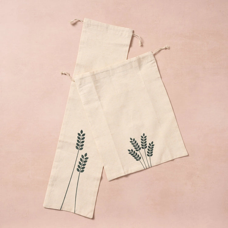 Linen Bread Bag Set