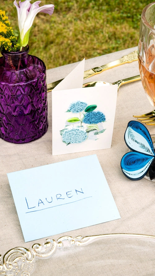 Wild Hydrangea Gift Enclosure Card