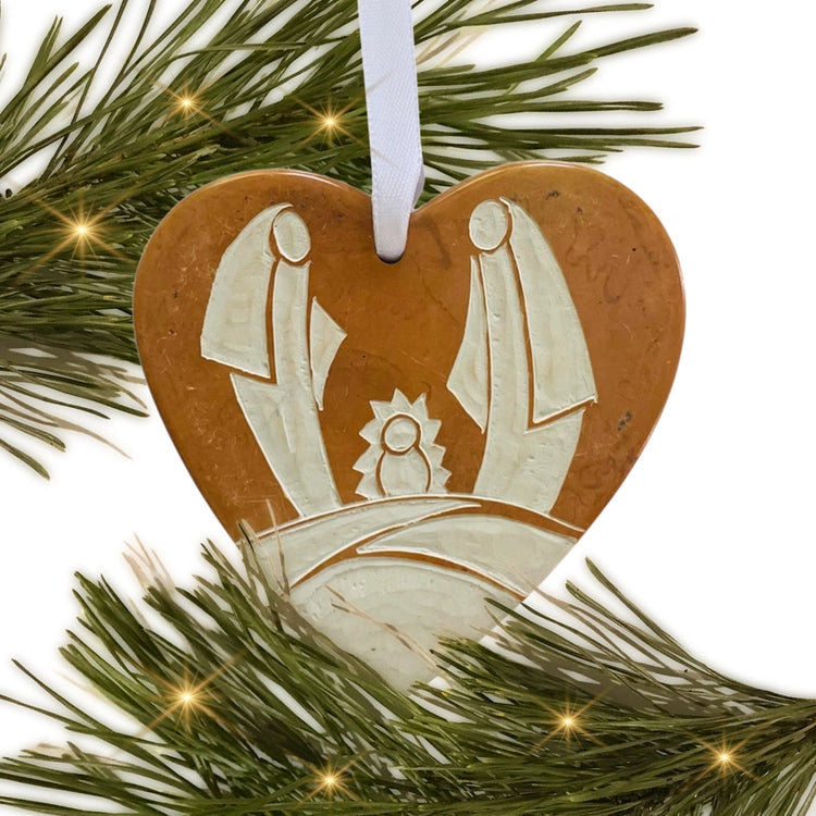 Soapstone Nativity Ornaments
