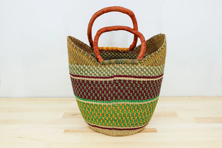 Bolga African Market Shopper Basket