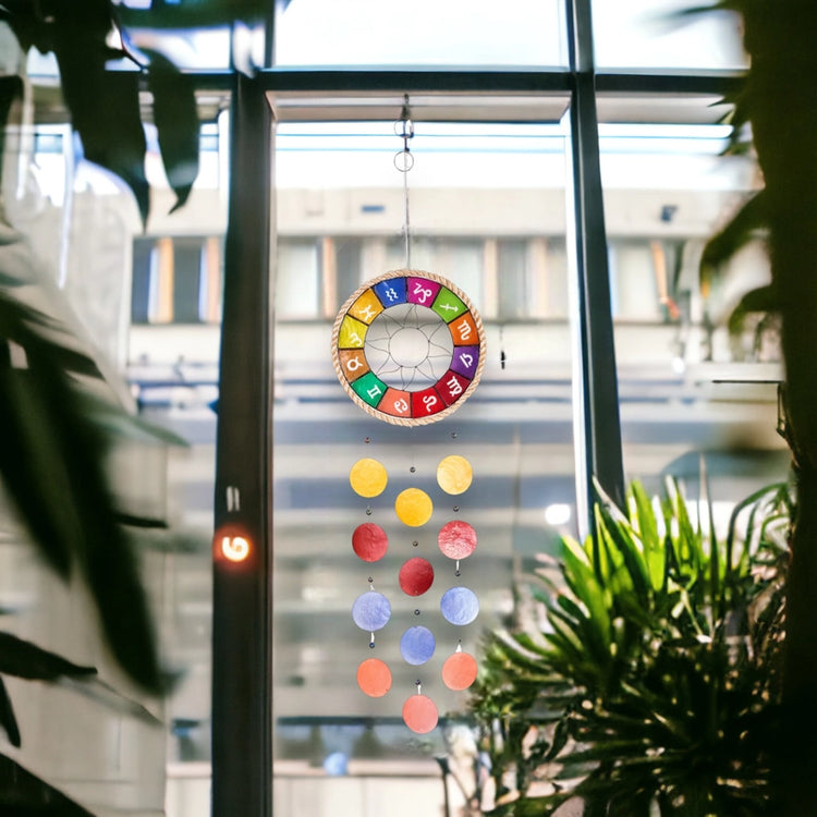 Zodiac Capiz Rope Chime