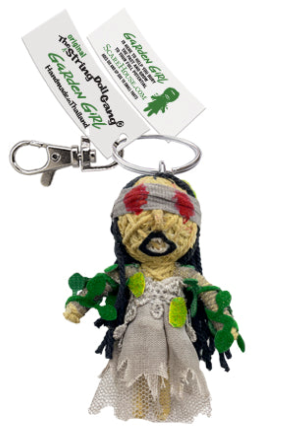 Spooky Garden Girl Keychain