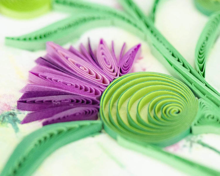 Thistle Everyday Quilling Card