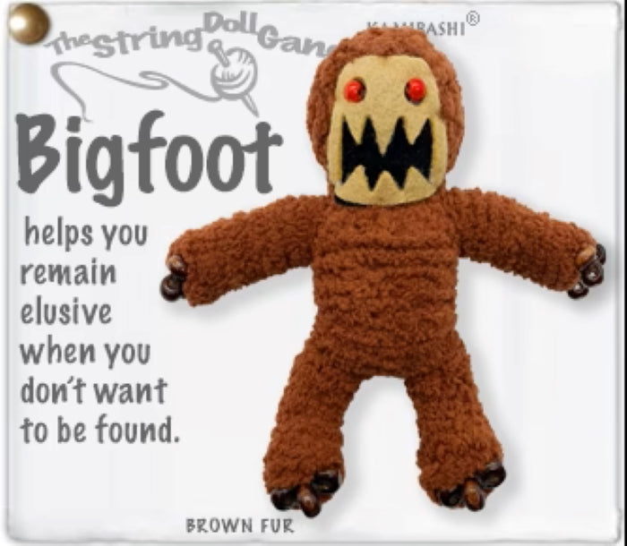 Sasquatch String Doll Keychain